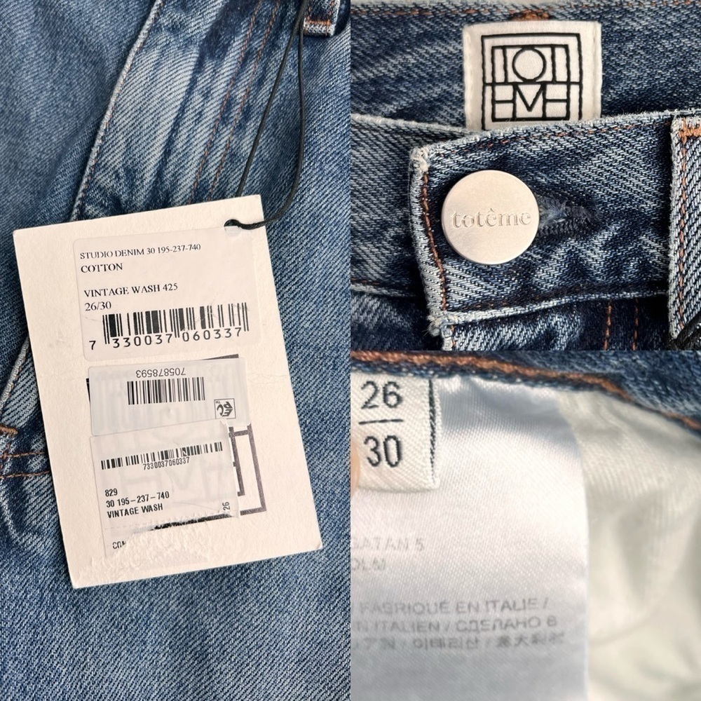 New with Tags Toteme Vintage Jeans - Picture 5 of 6
